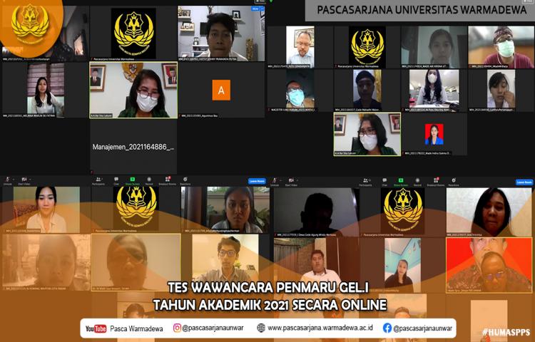 Tes Wawancara Penmaru Program Pascasarjana Universitas Warmadewa Gel I